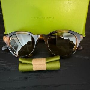 Tory Burch Brown Sunglasses with Green Case
